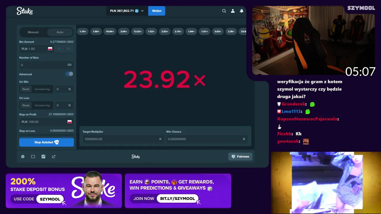 Juego de casino online con arte digital y fondo oscuro